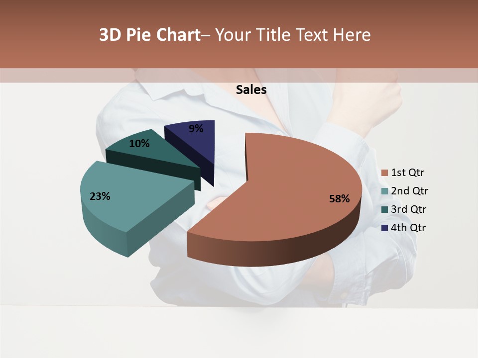 Brunette Thumb Paper PowerPoint Template