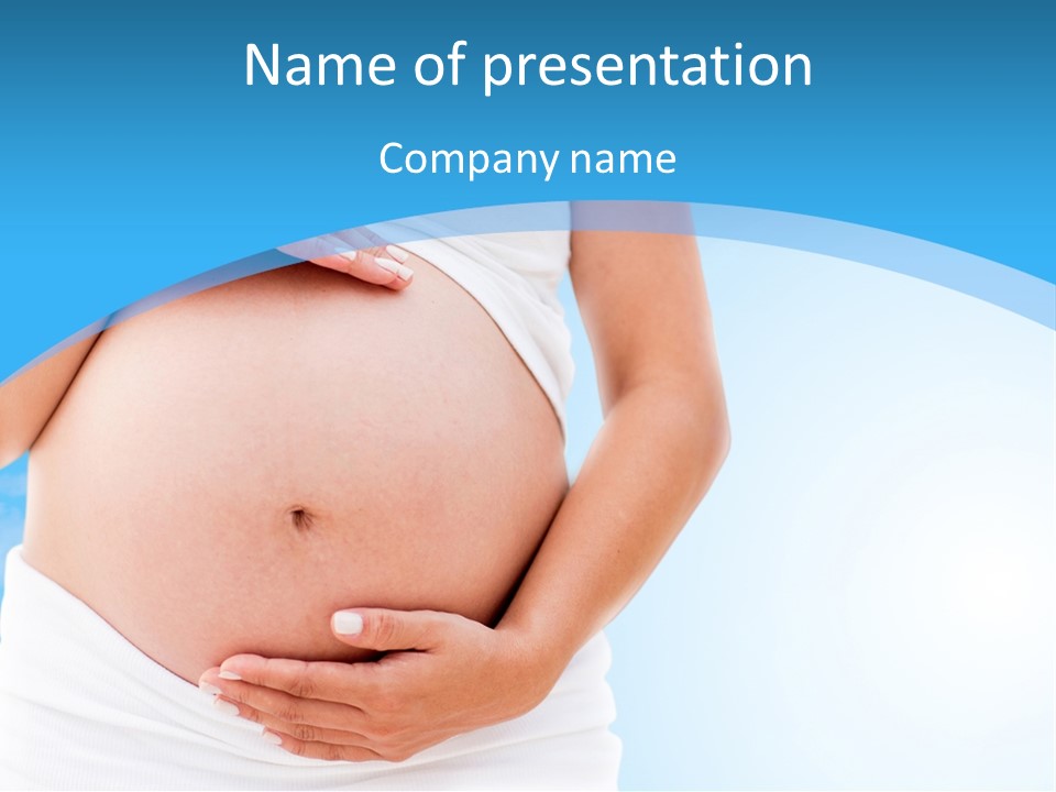 Parenthood Childbearing Woman PowerPoint Template