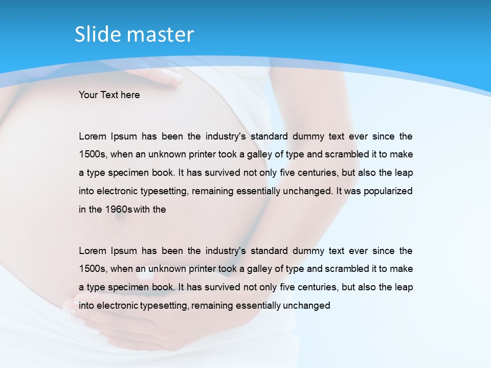 Parenthood Childbearing Woman PowerPoint Template