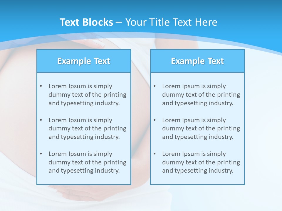 Parenthood Childbearing Woman PowerPoint Template