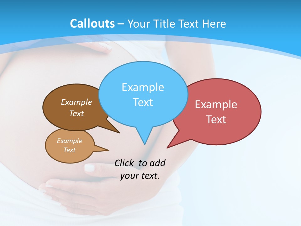 Parenthood Childbearing Woman PowerPoint Template