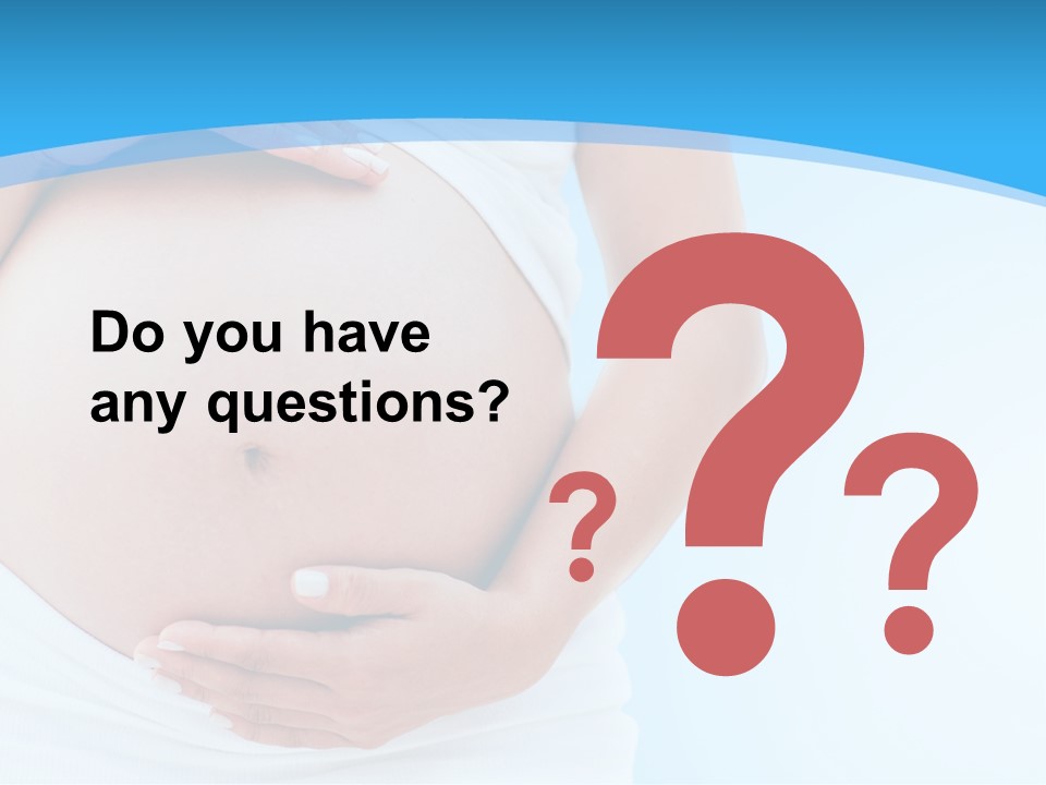 Parenthood Childbearing Woman PowerPoint Template