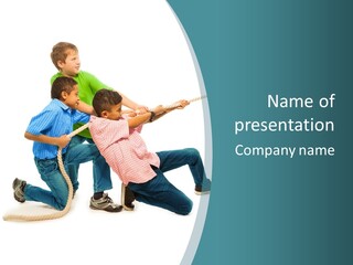 Friendship Black Play PowerPoint Template