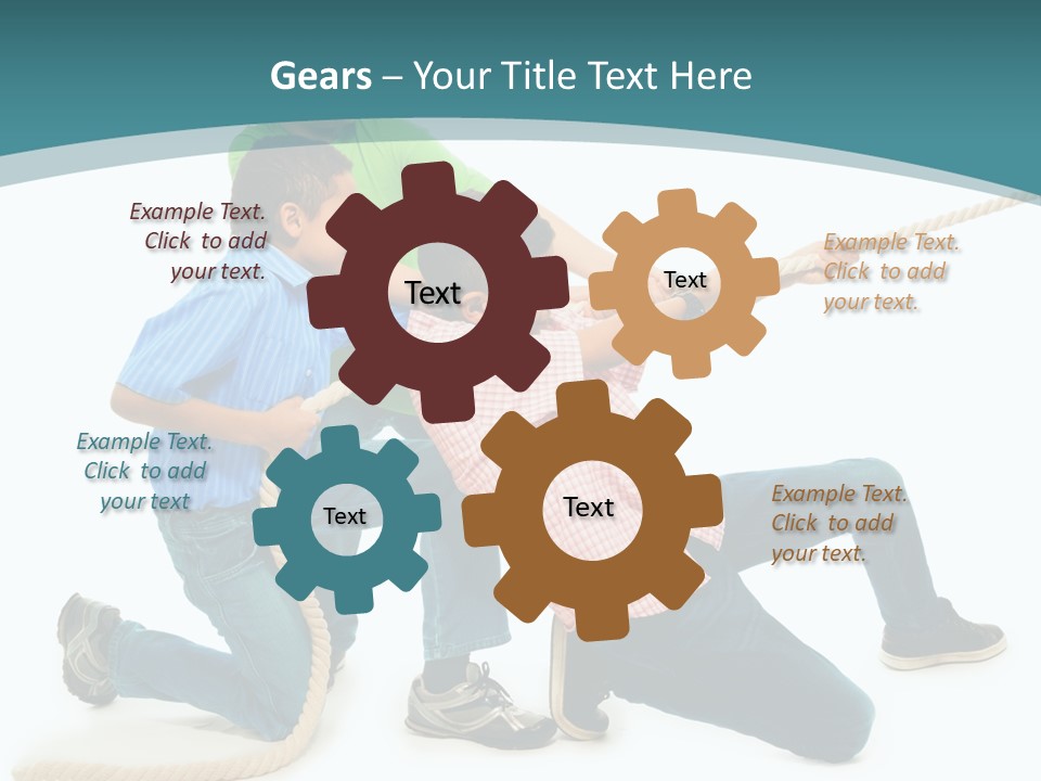 Friendship Black Play PowerPoint Template