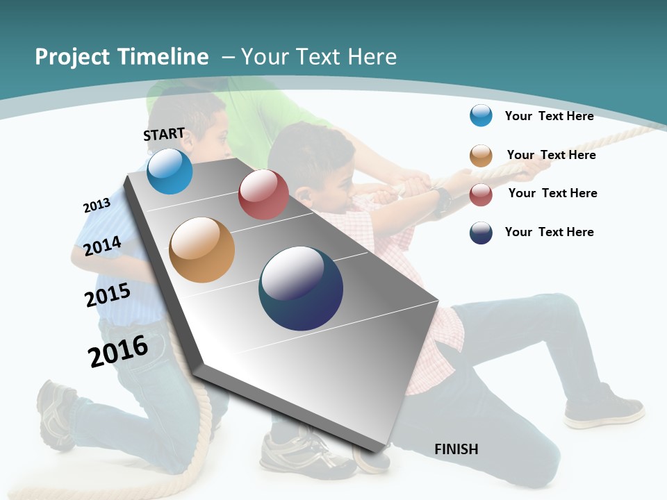 Friendship Black Play PowerPoint Template