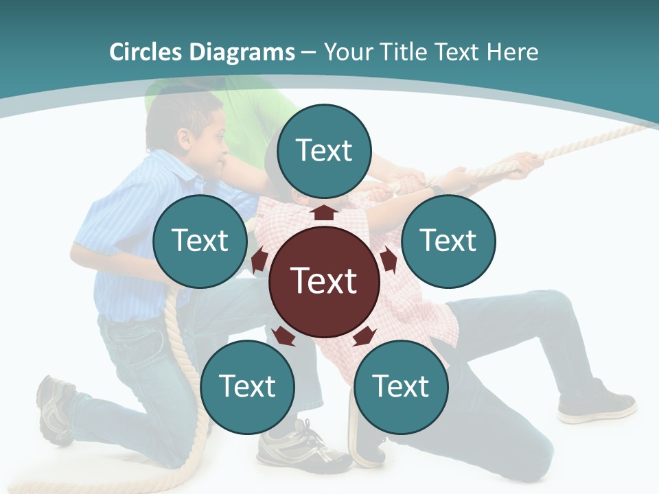 Friendship Black Play PowerPoint Template