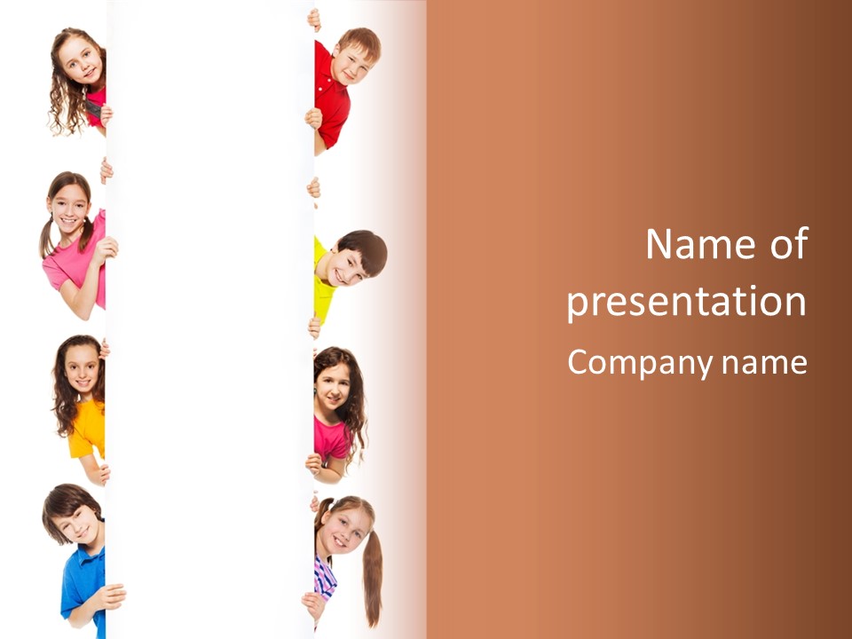 Advertising Message Childhood PowerPoint Template