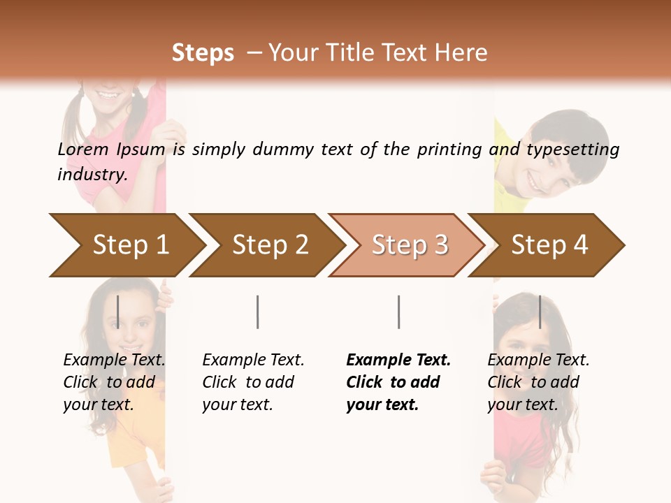 Advertising Message Childhood PowerPoint Template