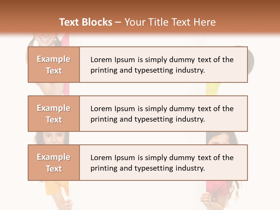 Advertising Message Childhood PowerPoint Template