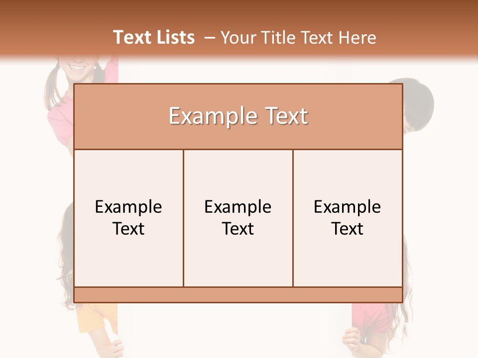 Advertising Message Childhood PowerPoint Template