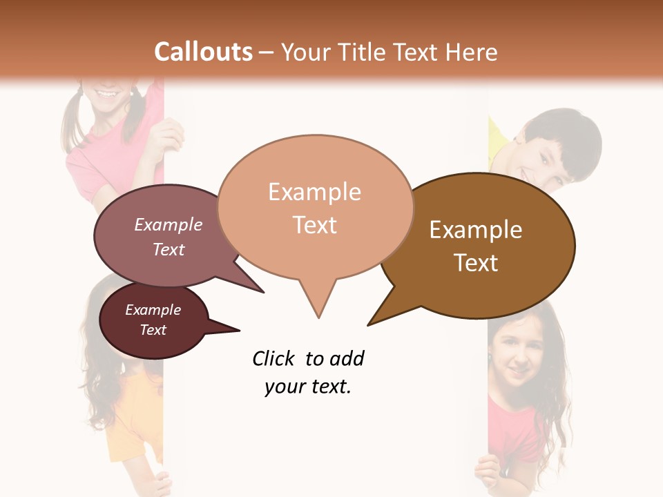 Advertising Message Childhood PowerPoint Template