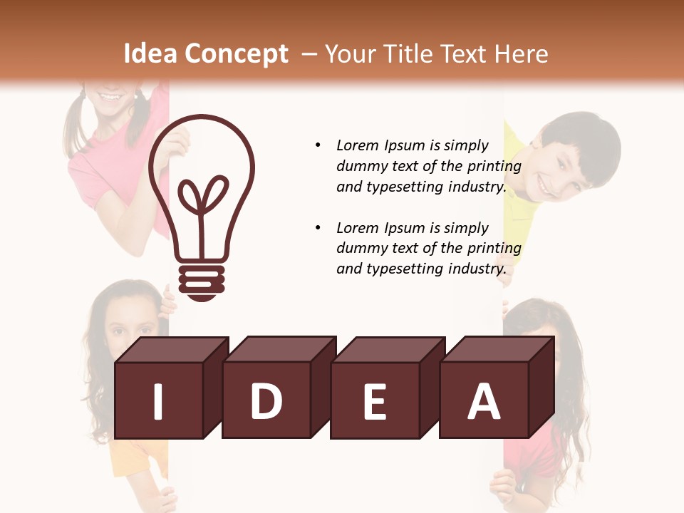 Advertising Message Childhood PowerPoint Template