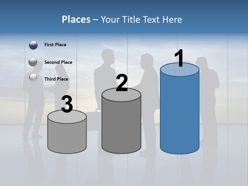 Handshake Office Worker Trading PowerPoint Template