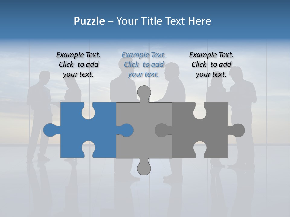 Handshake Office Worker Trading PowerPoint Template