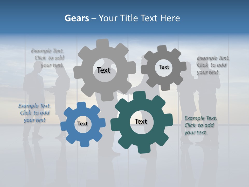 Handshake Office Worker Trading PowerPoint Template