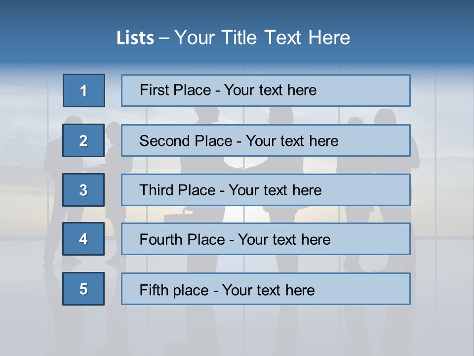 Handshake Office Worker Trading PowerPoint Template