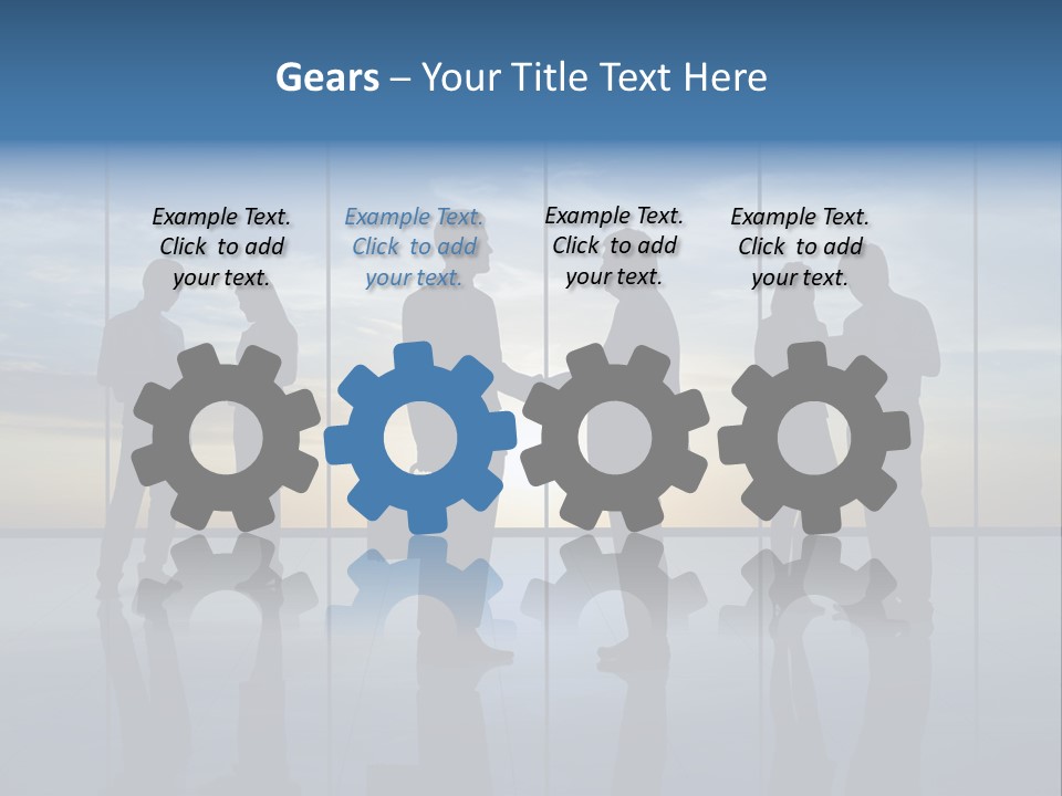 Handshake Office Worker Trading PowerPoint Template