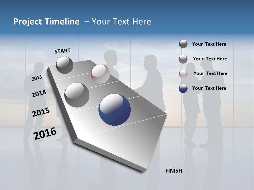 Handshake Office Worker Trading PowerPoint Template