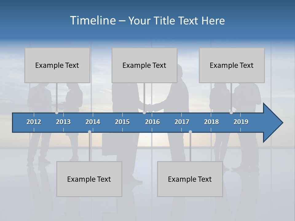 Handshake Office Worker Trading PowerPoint Template