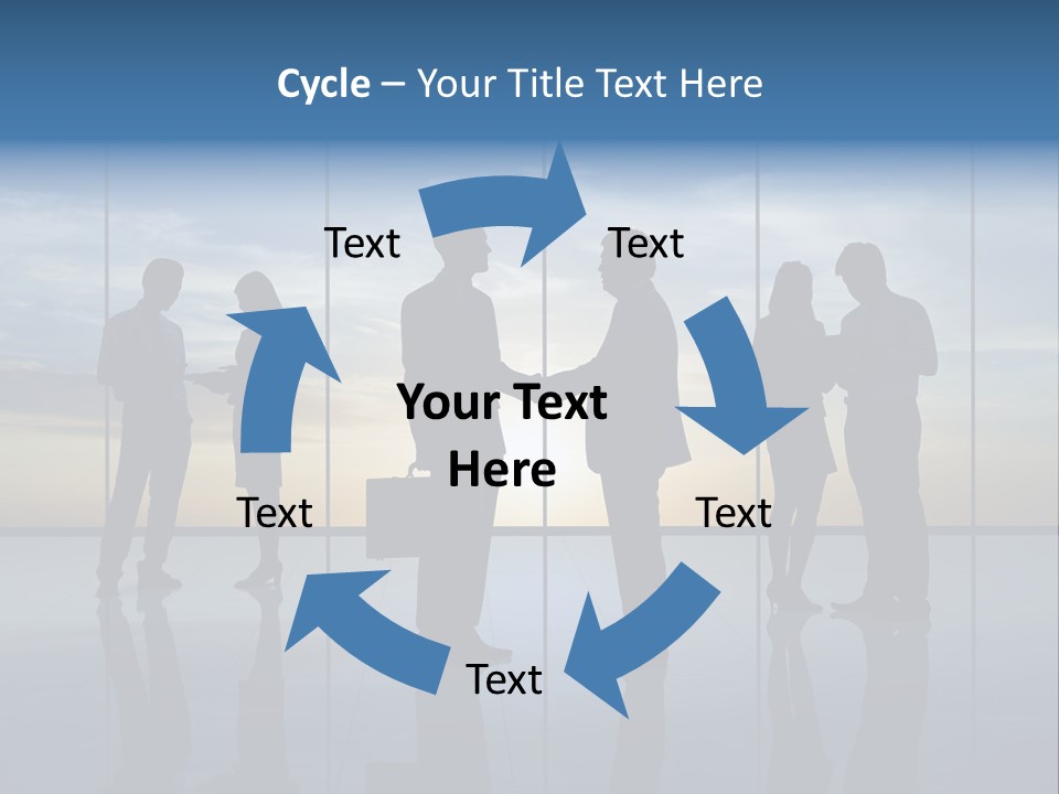 Handshake Office Worker Trading PowerPoint Template