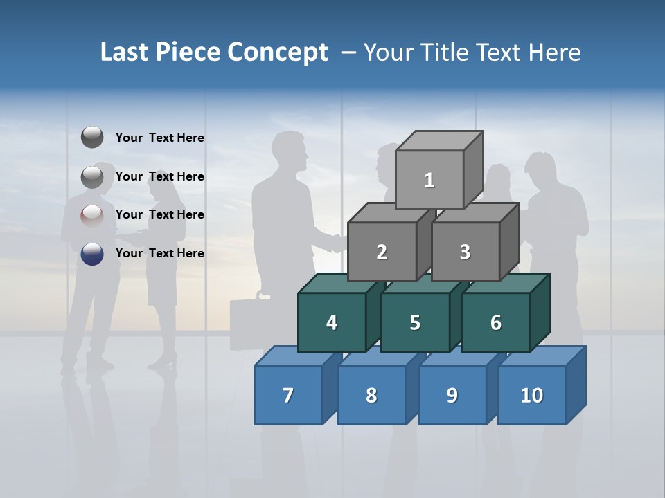 Handshake Office Worker Trading PowerPoint Template