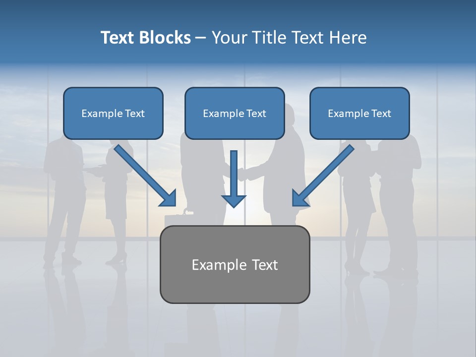 Handshake Office Worker Trading PowerPoint Template