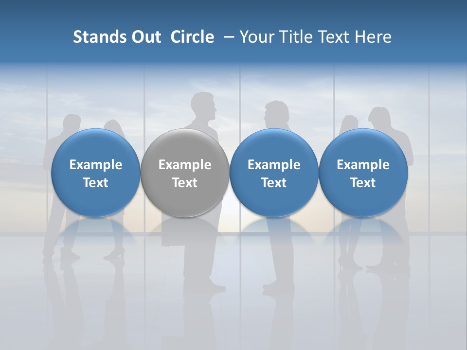 Handshake Office Worker Trading PowerPoint Template