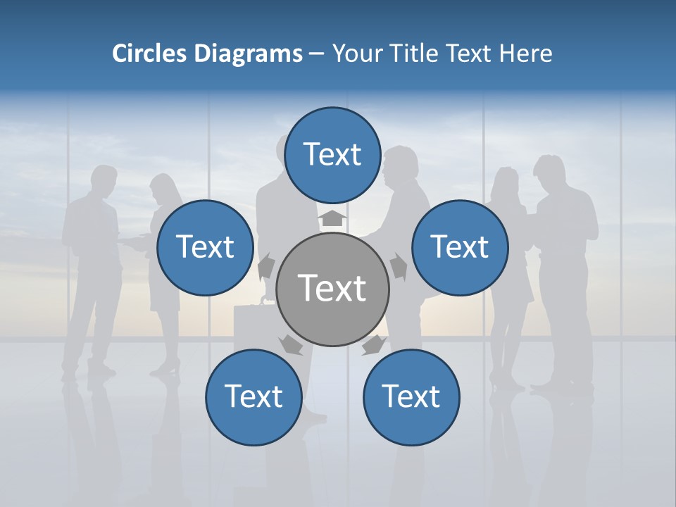Handshake Office Worker Trading PowerPoint Template