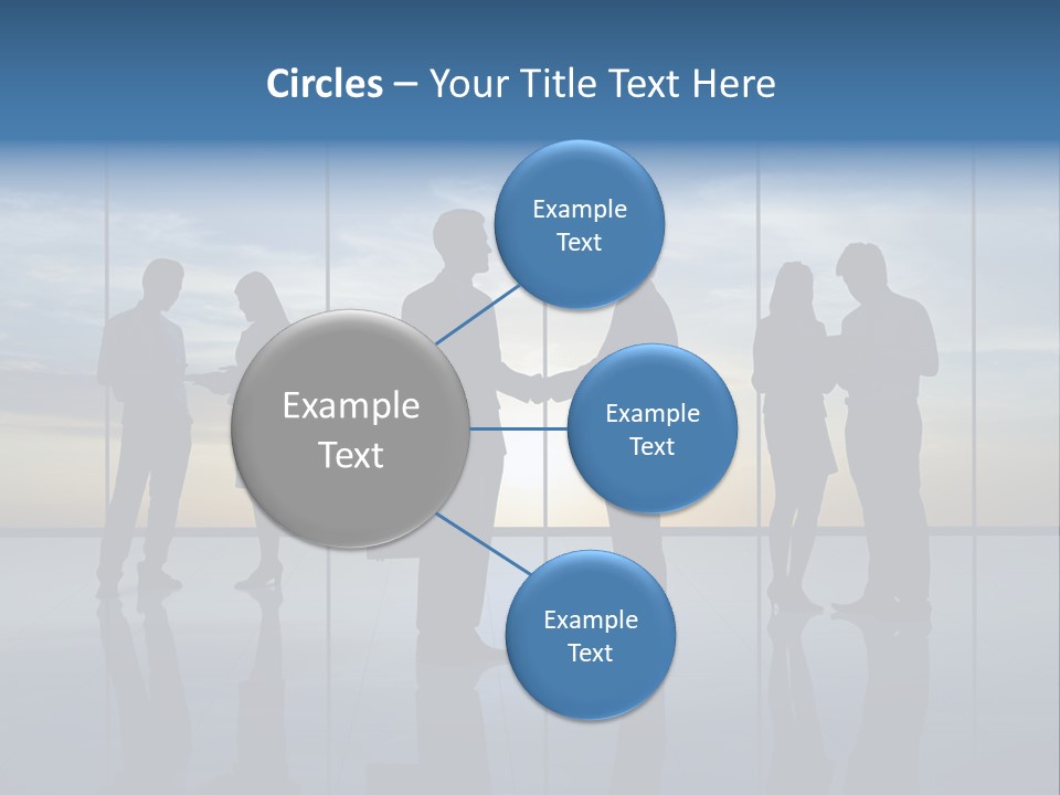 Handshake Office Worker Trading PowerPoint Template
