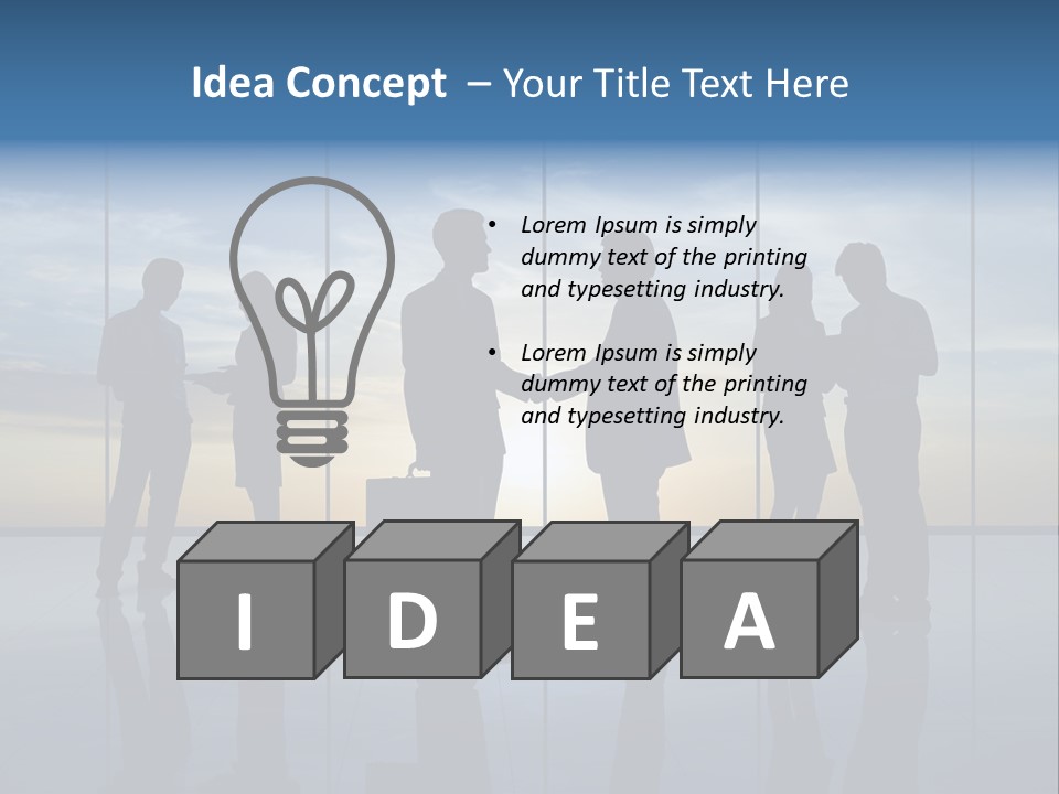 Handshake Office Worker Trading PowerPoint Template