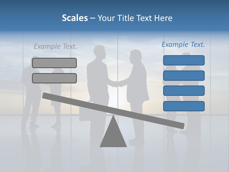 Handshake Office Worker Trading PowerPoint Template