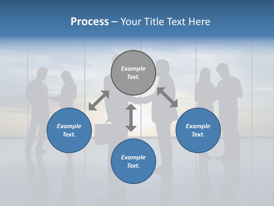 Handshake Office Worker Trading PowerPoint Template