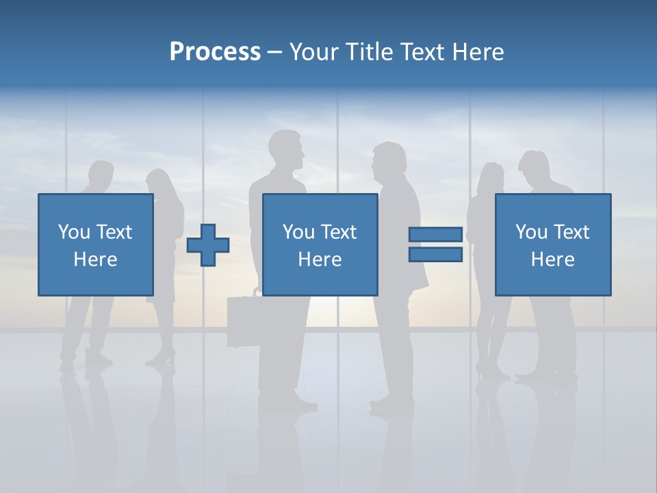 Handshake Office Worker Trading PowerPoint Template