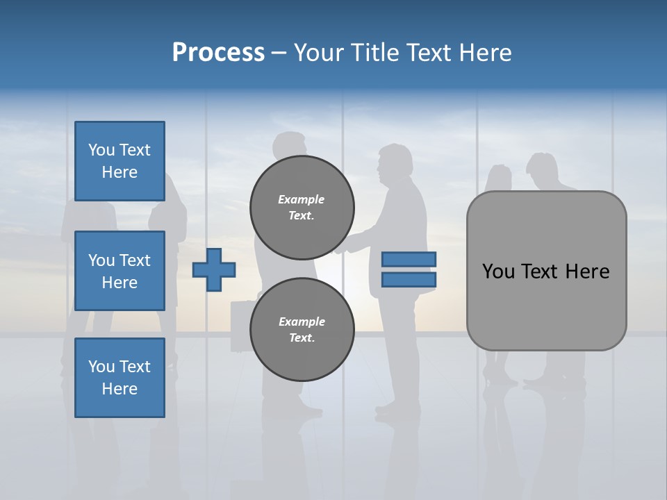 Handshake Office Worker Trading PowerPoint Template