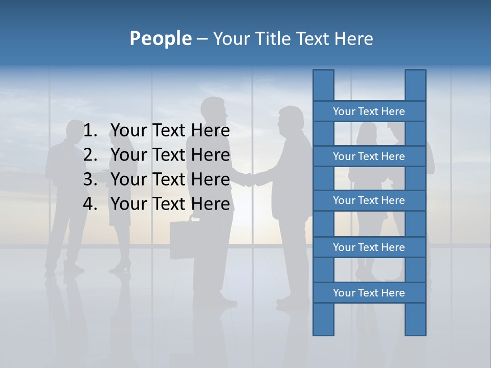 Handshake Office Worker Trading PowerPoint Template