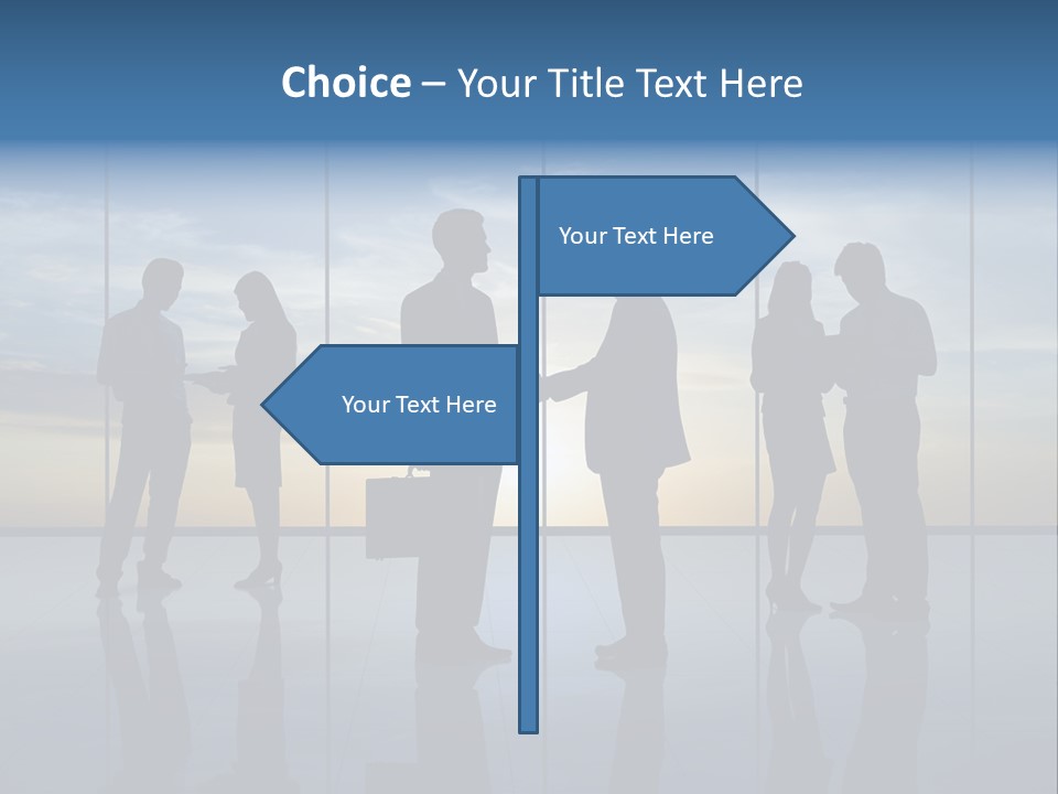 Handshake Office Worker Trading PowerPoint Template