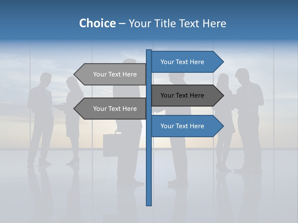 Handshake Office Worker Trading PowerPoint Template