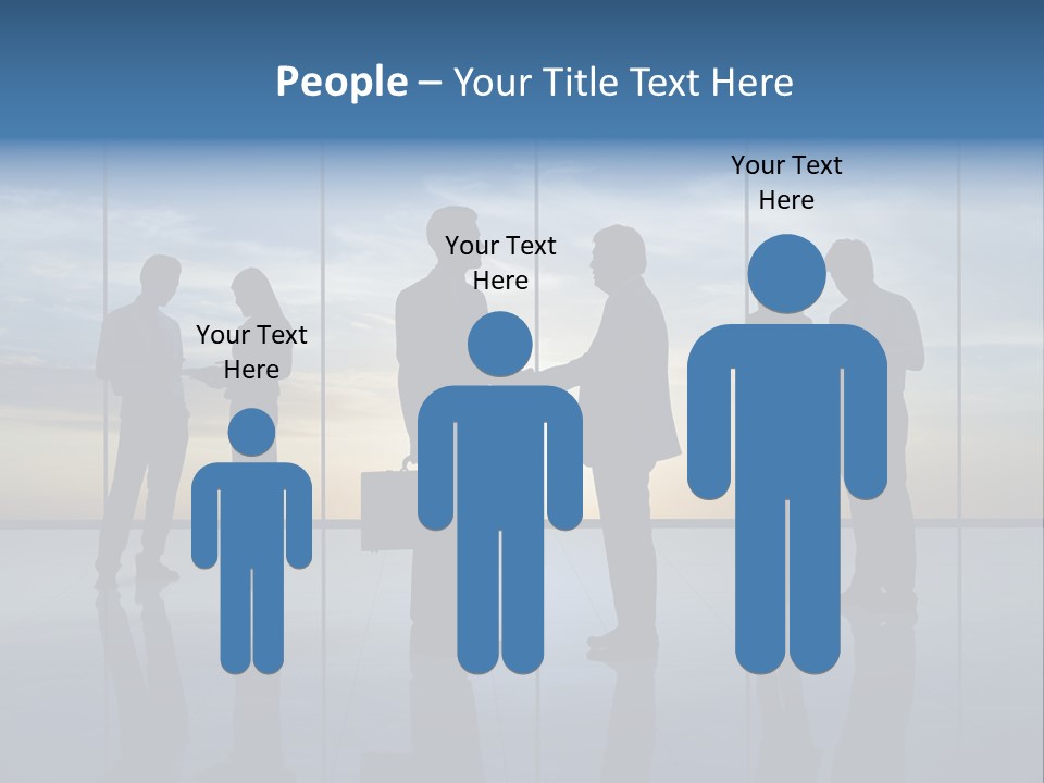 Handshake Office Worker Trading PowerPoint Template