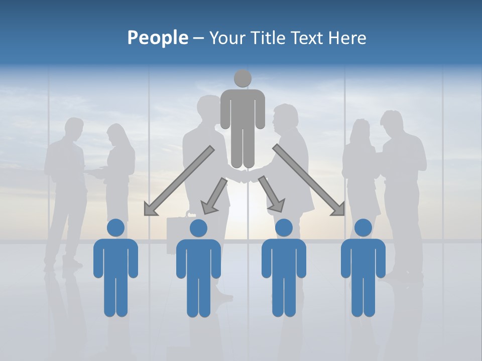 Handshake Office Worker Trading PowerPoint Template