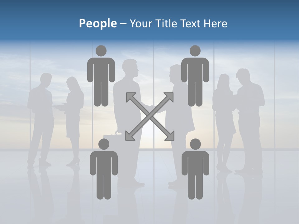 Handshake Office Worker Trading PowerPoint Template