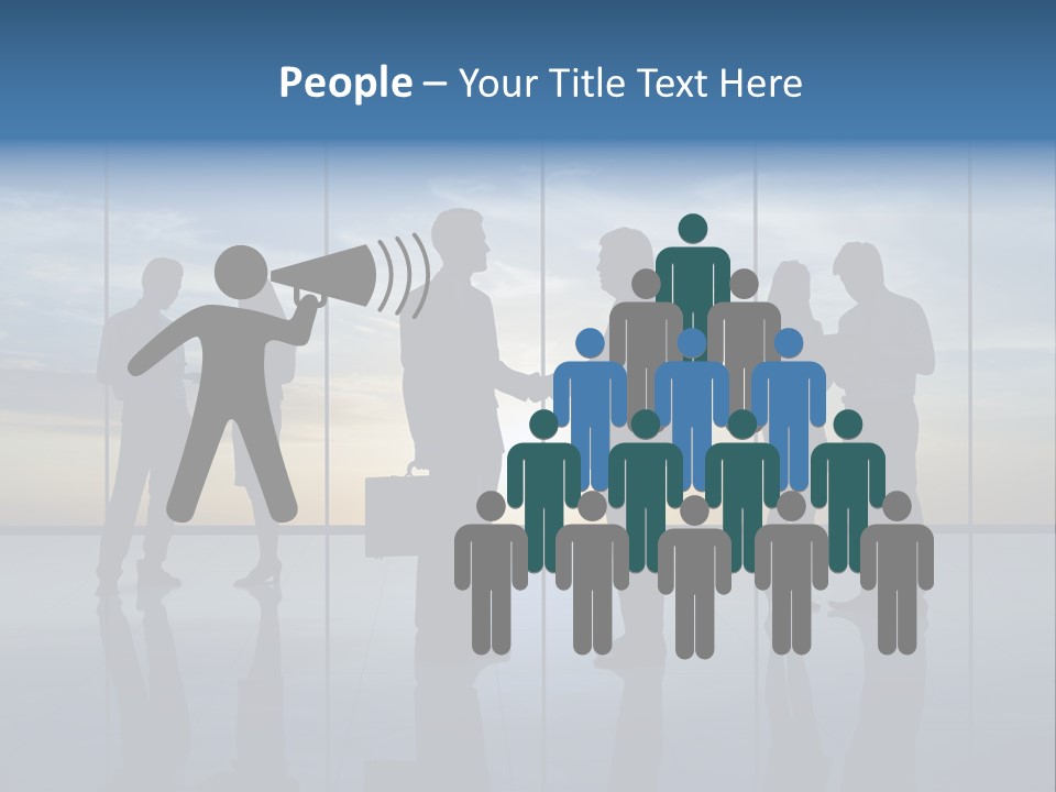 Handshake Office Worker Trading PowerPoint Template