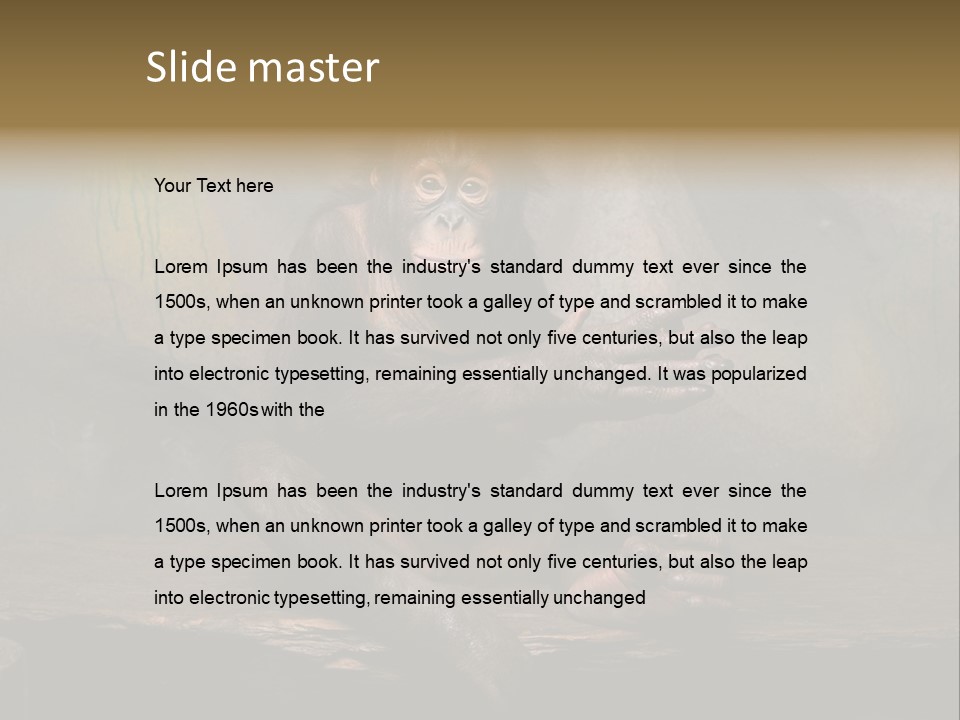 Hairy Nature Animals In The Wild PowerPoint Template