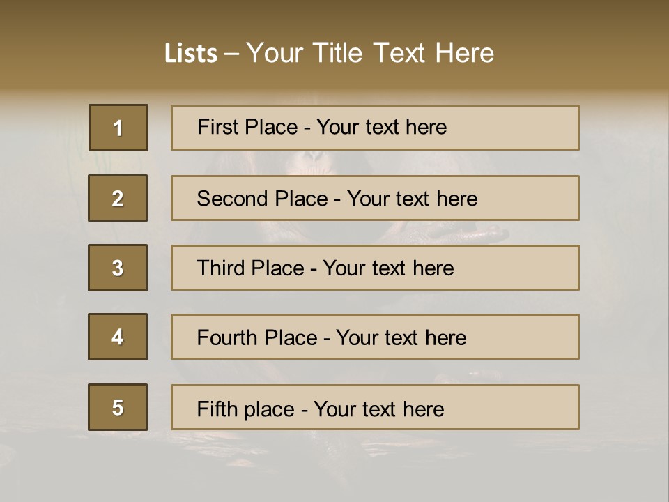 Hairy Nature Animals In The Wild PowerPoint Template