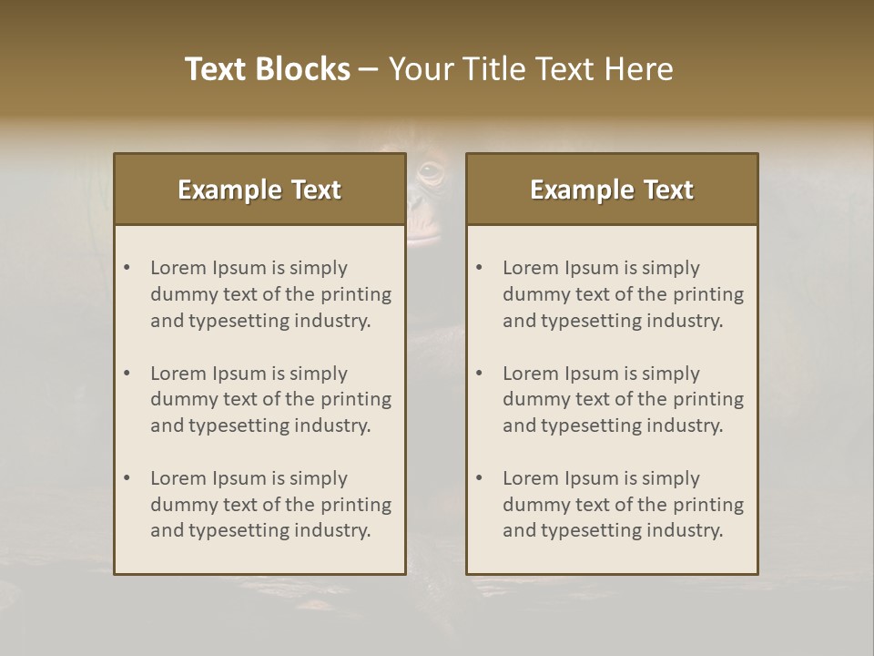 Hairy Nature Animals In The Wild PowerPoint Template