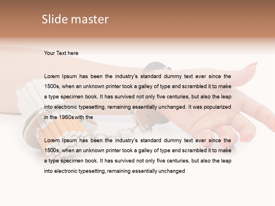 Issues White Smoke PowerPoint Template