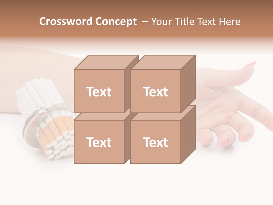 Issues White Smoke PowerPoint Template