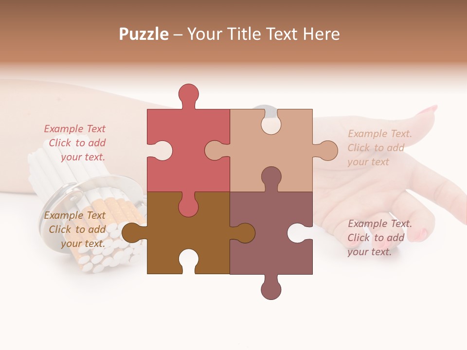 Issues White Smoke PowerPoint Template