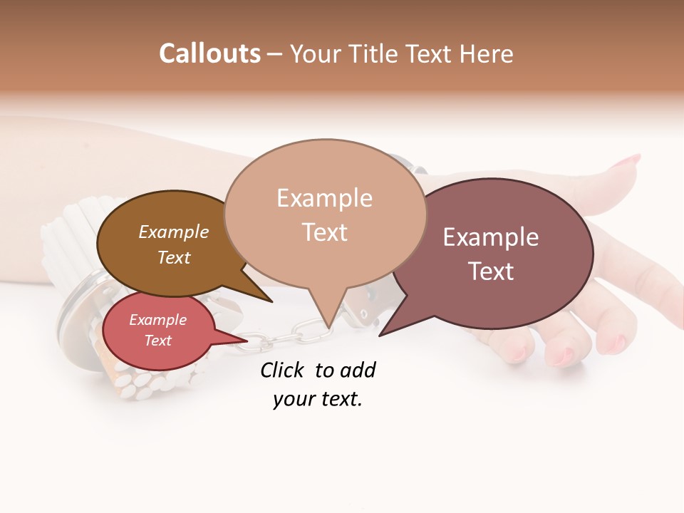 Issues White Smoke PowerPoint Template
