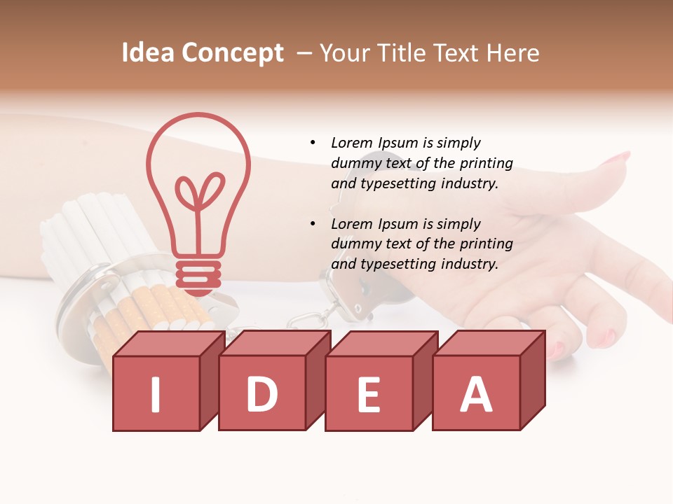 Issues White Smoke PowerPoint Template