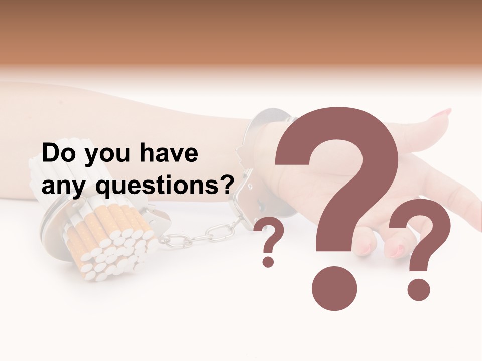 Issues White Smoke PowerPoint Template